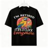 Tropical Parrot Retirement Graphic Tee Unisex Cotton Beach Vacation T-Shirt