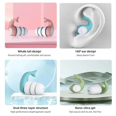 Anti Noise Silicone Earplugs Waterproof Swimming Ear Plugs For Sleeping Diving Surf Soft Comfort Natation Swimming Ear Protector