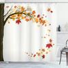 Tulip Flower Shower Curtain Farm Truck Sunflower Plant Butterfly Scenery Print Bathroom Decor Screen Bath Curtain With Hooks