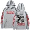 Gang Movie Scarface Hoodies Tony Montana Face Al Pacino Sweatshirts Men Women Clothing Oversized Long Sleeves Fleece Pullovers