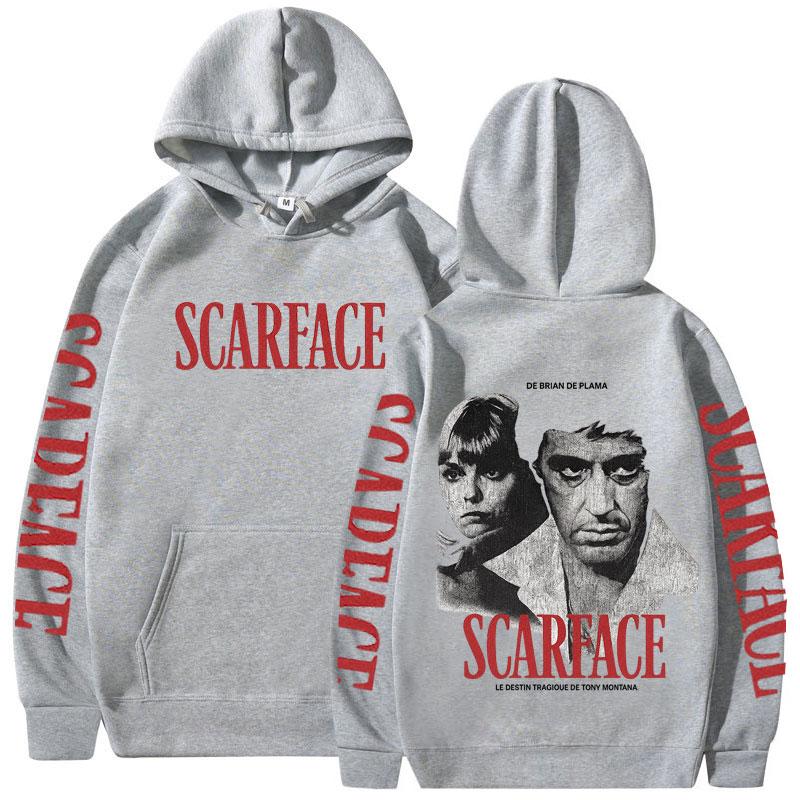 Gang Movie Scarface Hoodies Tony Montana Face Al Pacino Sweatshirts Men Women Clothing Oversized Long Sleeves Fleece Pullovers