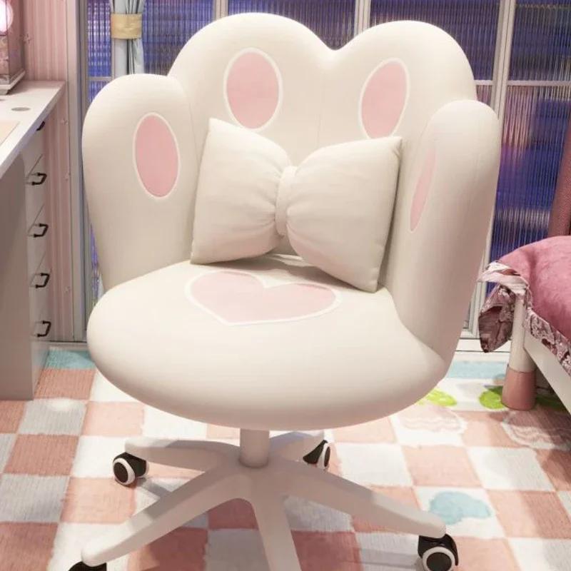 Computer Rotating Office Chair Comfortable Soft Bag Dress Table Luxurious Office Chair Ergonomic Lifting Backrest Swivel Chair