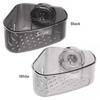 2PCS Sink Corner Rack with Drain Hole Multi-Functional Kitchen Sink Holder Suction Cup Mount for Sponges Scrubbers