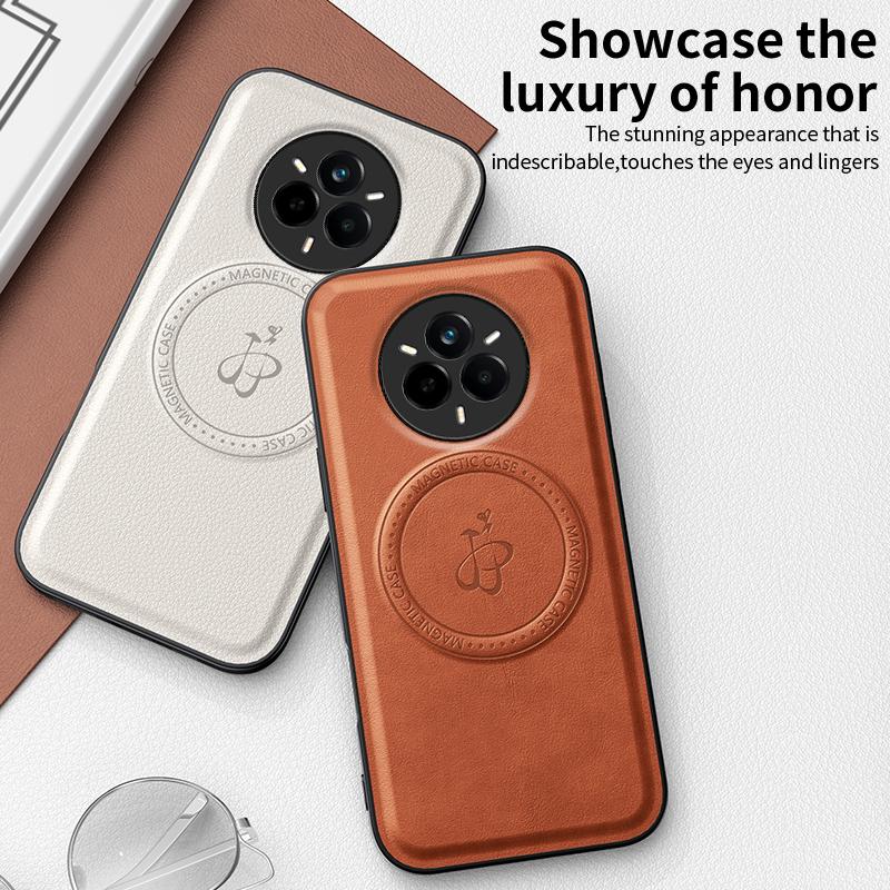 Wireless Charging Magnetic Case for Realme 14 Pro 5G 14 Pro+ Plus Protective Cover PU Leather Hard Back Shell Coque