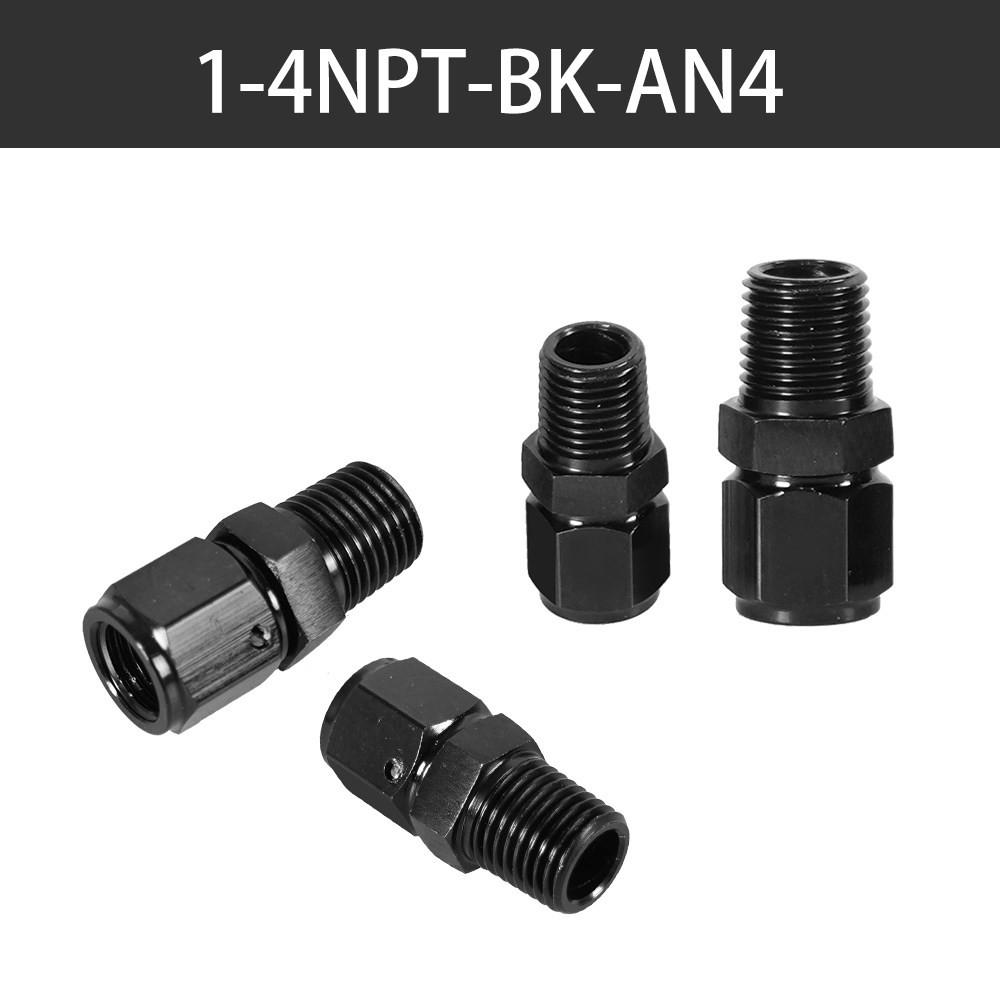 

AN4 AN6 AN8 Топливная система Прямой адаптер Фитинг с внутренней резьбой на 1/4NPT 1/2NPT 1/8 NPT 3/8NPT Мужской Поворотный адаптер Алюминий Черный