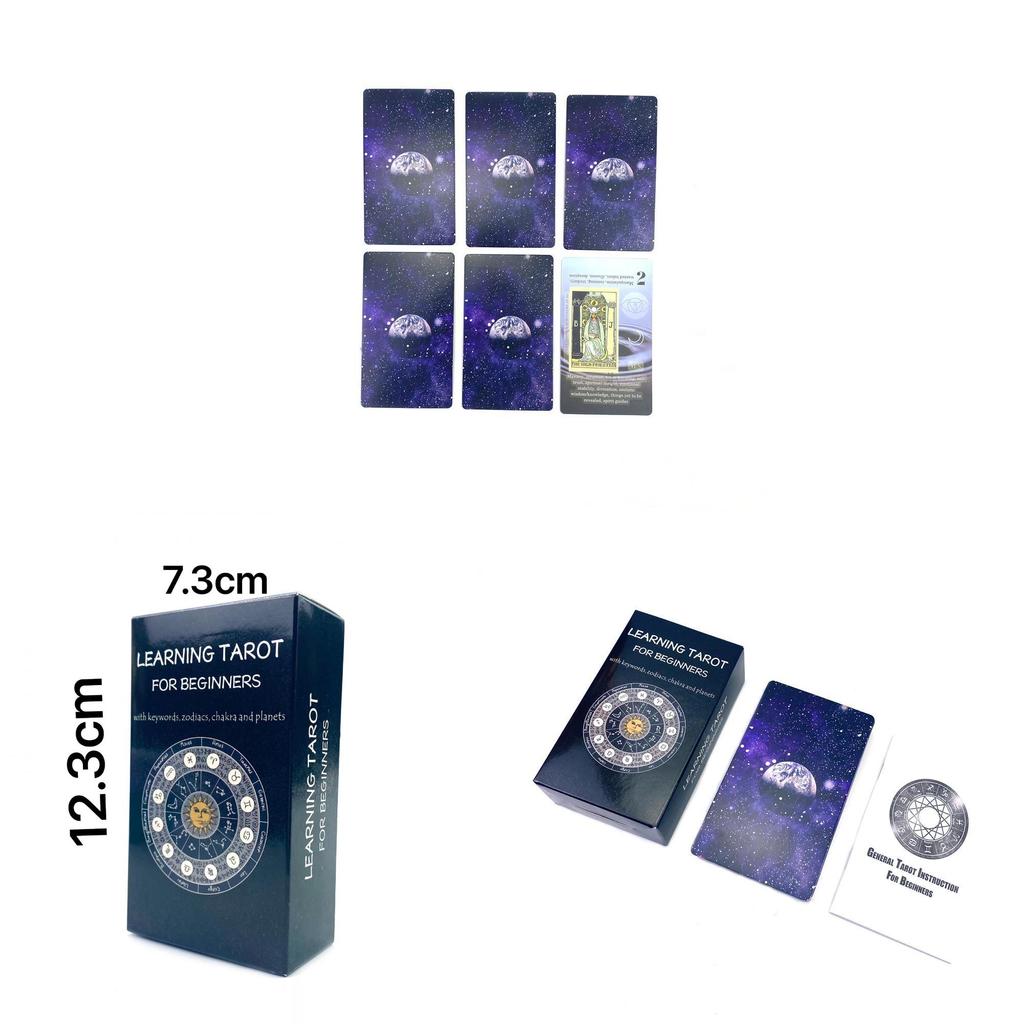 Tarot Card Deck For Beginners With 300g Copperboard And Laser Paper For Learning And Fortune Telling