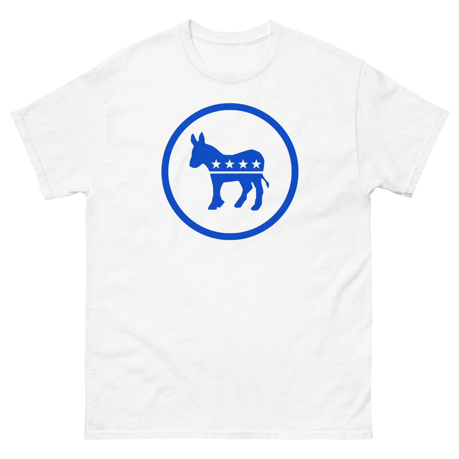 Democratic Party Logo Vote Blue Unisex T-Shirt Mens Womens Tees Top 2XL