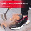 Skyddsskor för män som andas Ankelstövlar Ståltåhätta Herr Casual Boots Fungerar oförstörbar sko Punkteringssäker modesneaker