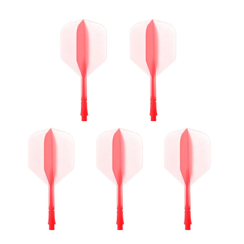 5Pcs Dart Flights Integrated Dart Shaft and Flights Transparent Integrated Dart Shaft and Flights Dart Accessories Set