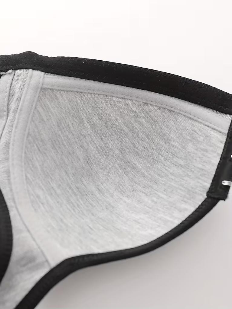 Drahtloser Push-Up Sport-BH mit Frontverschluss für Damen