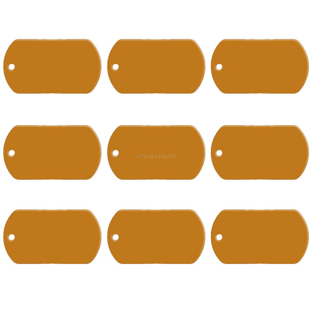 

20 pcs/lot 2 Sides Military Dog ID Tag Customized Dog Name Tags Personalized Cat Phone No. Tag (Don t offer Engrave Service) 50x29x1mm золотий