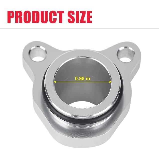 Aluminum Water Hose Fitting Upgrade Fit For BMW 1 3 5 6 7 Z4 (Engine N52 N53 N54 And N51 3.0-Litre),Replaces# 11537541992 11537544638 Engine Coolant