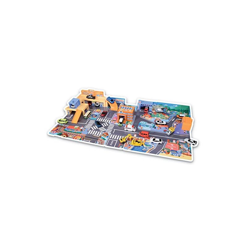 TAKARA TOMY "Tomica Easy Cleanup! Lively Sound Town" Miniature Car Toy, Unisex, Ages 3+, Meets Toy Safety Standards, ST Mark Certified, TOMICA