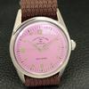 HAND-WINDING VINTAGE FAVRE LEUBA 101 SEA KING SWISS MENS PURPLE WATCH A702002-5 R208-a702002
