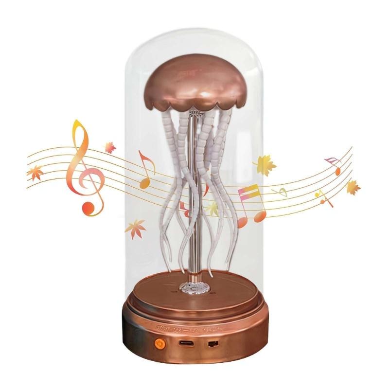 Electric Jellyfish Lamp with Music Dancing Jellyfish Lamp,7 Color Atmospheres Night Lights Jellyfish Desk Lamp Gift