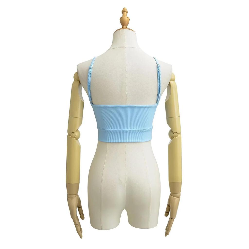 Spicy Girl Yoga Tank: Women's Fitness Sports Bra with Gathered Back - Versatile Camisole for Running, Yoga, and Outerwear.