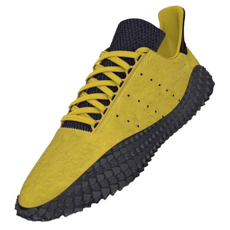 Adidas Originals Kamanda Slip Resistant Abrasion Resistant Low top Casual Shoes Unisex Yellow Black G27712