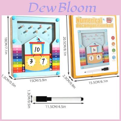 Wooden Kids Math Decomposition Bead Toy For Early Learning Educational Gift