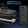 For Xiaomi 14T Pro Case PC+TPU Drop Defend Phone Cover with Ring Kickstand