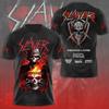 Maglietta Stampa 3D Rock Band Slayer Uomo Donna Moda Casual Uomo Manica Corta Maglietta Hip Hop Top Magliette Abbigliamento Uomo