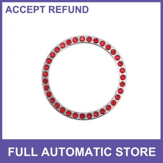 Single Bling Car Engine Start Stop Button Cover Start Button Universal