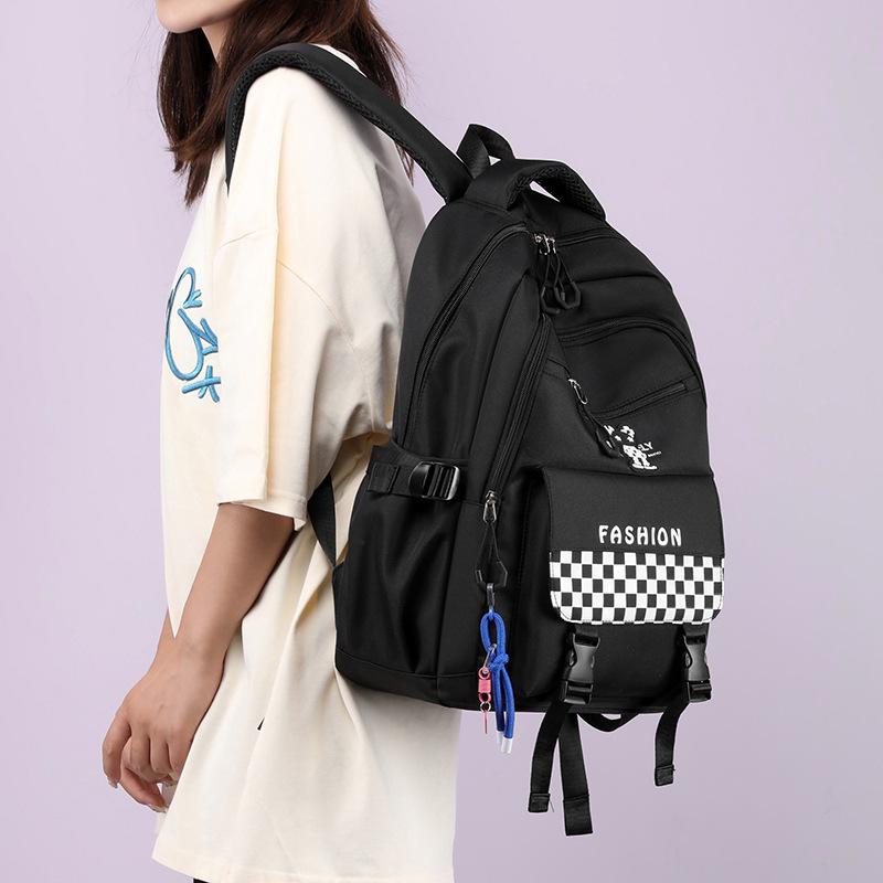 New High School College Student Schoolbag Women's Backpack Large Capacity College Style Fashion Casual Backpack