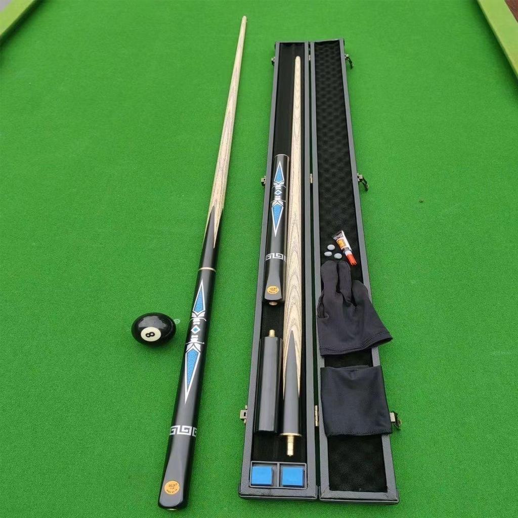 Ares Komplettset Billardqueues: Geteilte Queues für Chinese 8-Ball, 9-Ball, Snooker und Amerikanische Spiele mit kleiner Spitze.