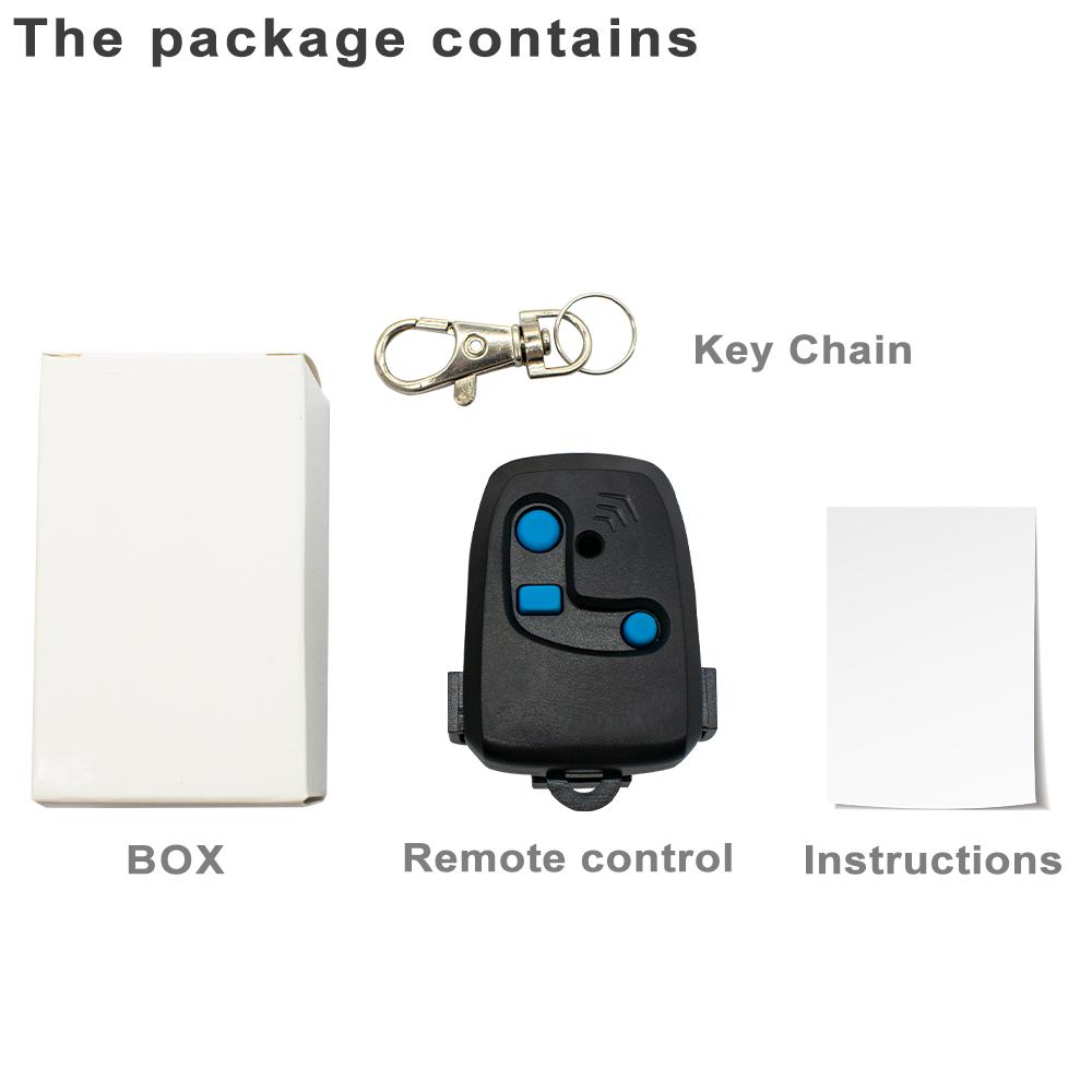 PECCININ Automatic Door Garage Remote Control Command Transmitter 433MHz Rolling Code 3 button