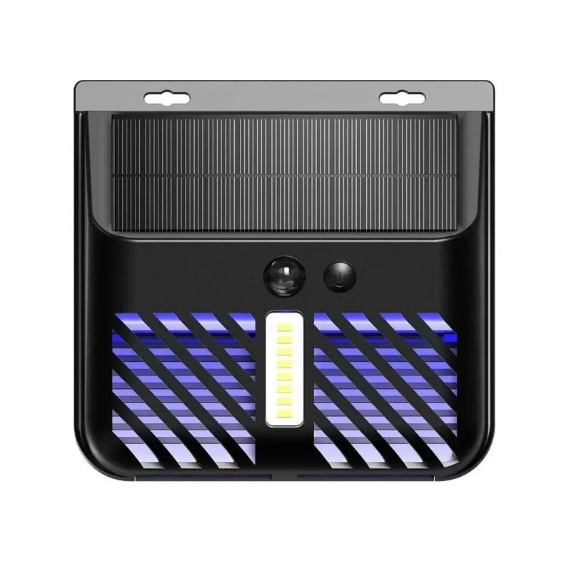 

Сонячне освітлення Сонячний клоп Zapper Outdoor Mosquito Device з датчиком руху Водонепроникна сонячна мухоловка для стіни саду 1PC