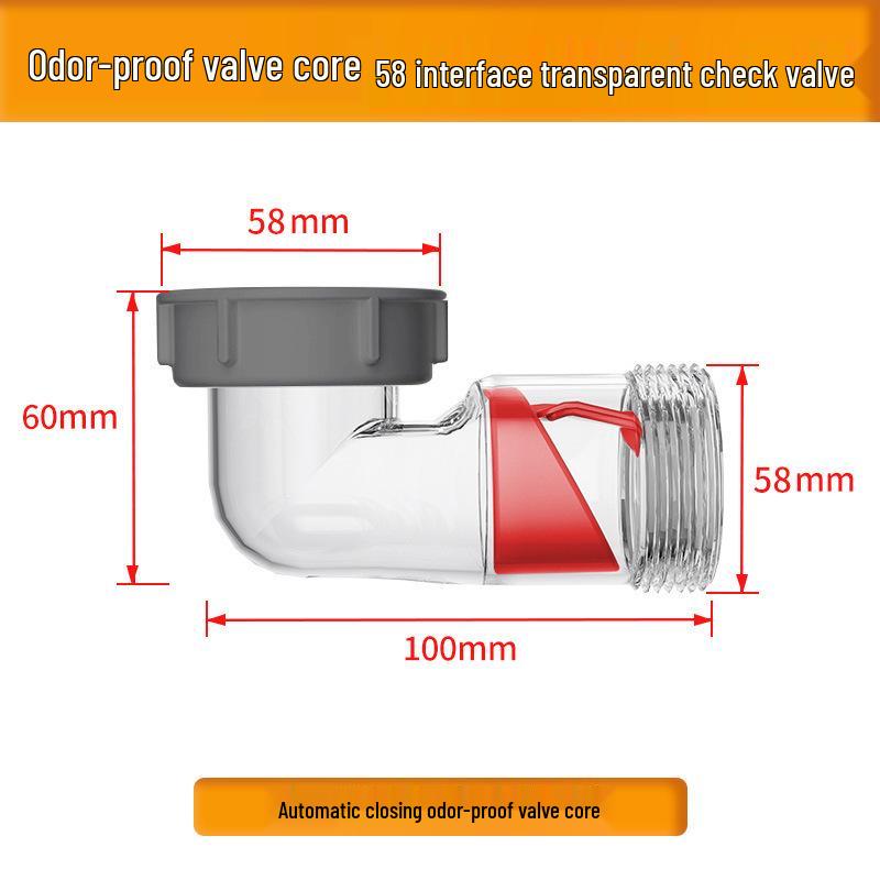 Universeller Küchen- & Badezimmer-Ablaufkorb-Filter - Geruchshemmendes T-Stück-Ablaufzubehör