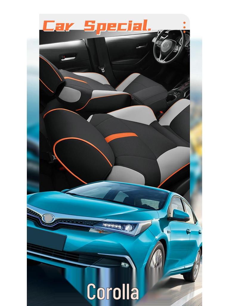 Corolla-Specific One-Piece Leather Seat Cover & Cushion