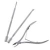3Pcs/Lot Set With Cuticle Scissor&Pushers For Art Beauty Kit Tool