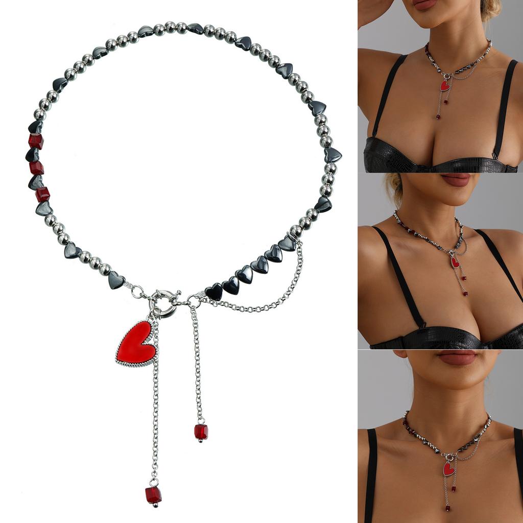 Fashionable Beads Necklace Splicing Necklace Sparkling Delicate Neck Chain Suitable for Fashion Enthusiasts Present
