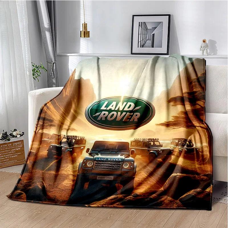 Luxurious HD Fashion Trend Sports Car L-LAND ROVER Logo Blanket - Perfect for Children as Gift Sofa Bed Office Hotel Decor