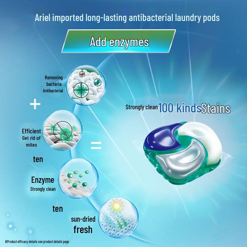 Ariel 4-Chamber Laundry Gel Pods, Sun-Kissed Fresh Scent
