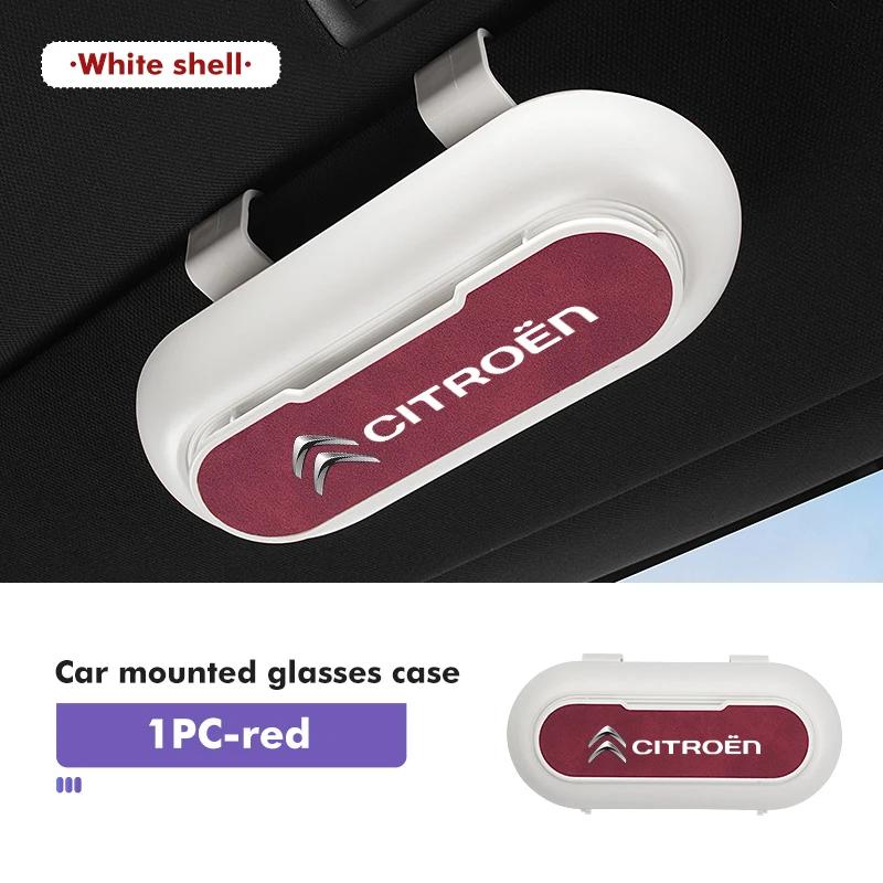 APS2 Car Sun Visor Glasses Case Sunglasses Clip Holder Storage Box For Citroen Jumper Celysee Cactus Picasso Aircross Saxo Grand