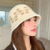 Vintage Jacquard Knitted Hat Autumn Winter Bucket Hat, Women's Hat Warm Ear Protection Beanie Wholesale