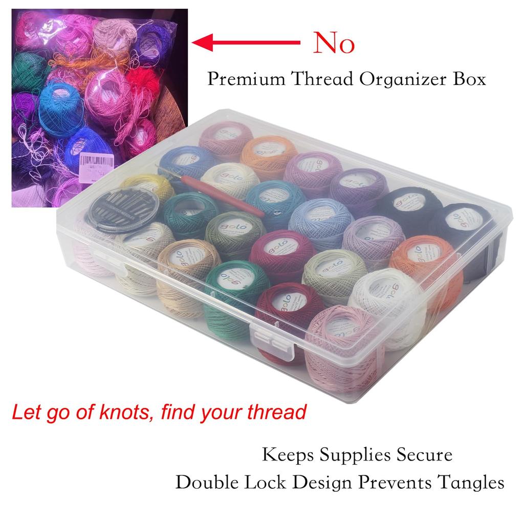 Lace Pure Cotton Lace Long Staple Cotton Yarn, 30-count, 24-Color Set, Green, Yarn, 100% (Pima Cotton)