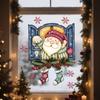 Cartoon Santa Claus Wall Sticker  Removable PVC Party Decoration Suitable for Nursery Room Baby Bedroom Home Decoration