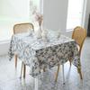 Vintage Rectangle Tablecloth Party  Tabletop Decor Wedding Table Cloth Washable Farmhouse Home Luxury Picnic Table Decoration