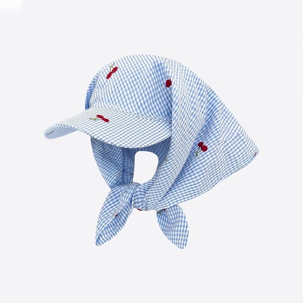 

Сладкий платок бейсболка корейский стиль кепка с козырьком модные солнцезащитные пляжные шляпы лето синий