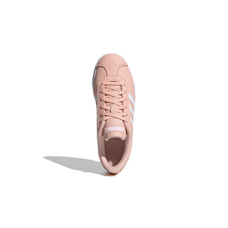 Adidas Vl Court 2.0 Comfortable Casual Durable Low-Top Kids Skate Shoes Pink Kids Sneaker GZ7661