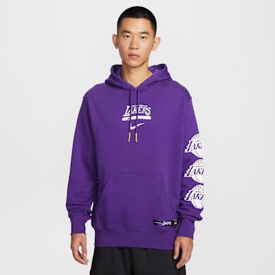 Nike Courtside Sweatshirt Men s Allover Purple/Amarillo Yellow XL