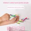 Launching Plastic Airplane Toy With Pull String Action For Parent Play Child