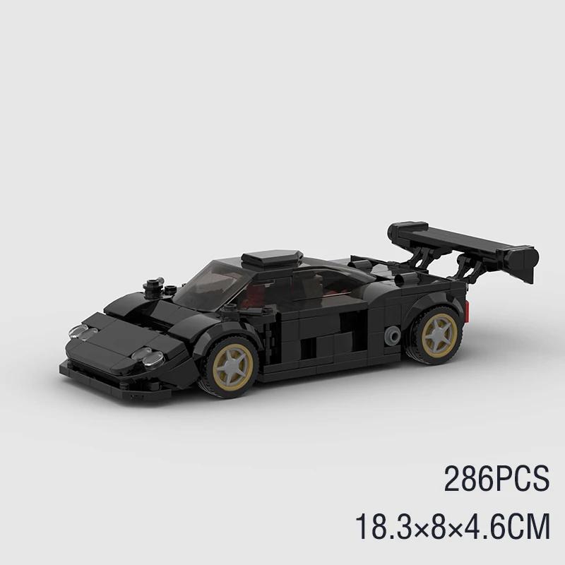 MOC Speed Super Racing Car F40 RS6 City Sports Model Building Blocks Classic Rally Old Race Vehicle Bricks Technical Kids Toys