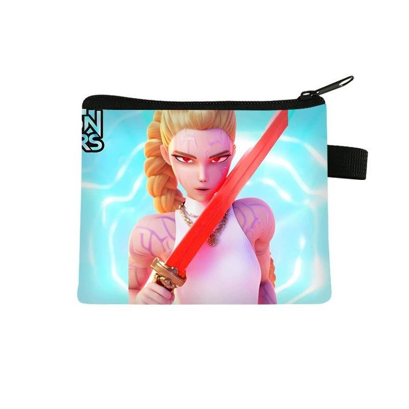 Witch Hunters Change Bag Coin Storage Bag Wallet Short Portable Key Card Bag Cartoon Bag
