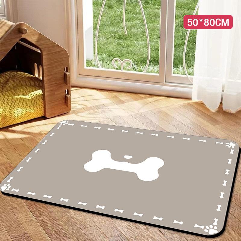 Saugfähige Futtermatte für Haustiere, wasserdichtes Tischset für Futter- und Wassernäpfe für Hunde und Katzen, schnelltrocknende Gummiunterlage, rutschfeste Matte für Zuhause