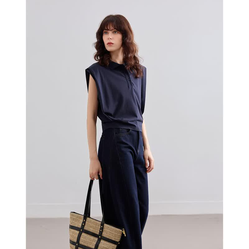 Women s Sleeveless Polo Shirt L