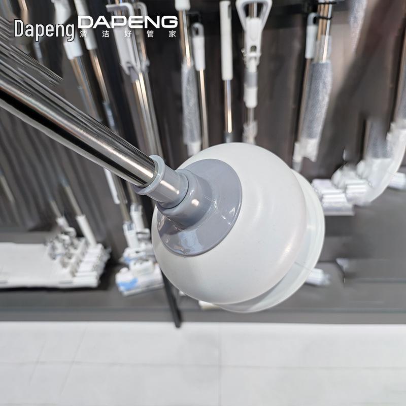 Dual Household Plungers: Rubber Cup & Steel Wire Tool for Pipe Unclogging & Sewer Blockages