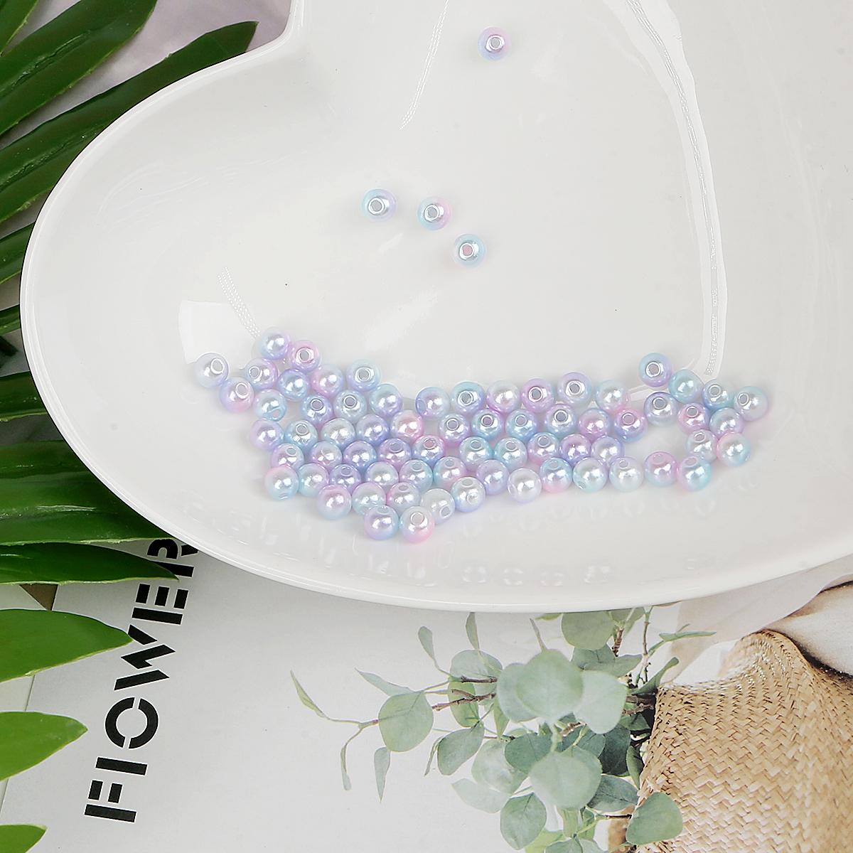 

Бусины имитационные из акрила ABS готовые к использованию бисерные украшения своими руками подходят для всех видов ювелирного искусства 01 6mm 200pcs